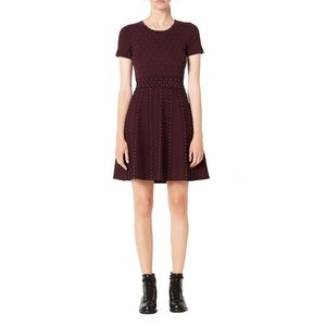 Sandro Montaigne Studded Knit Dress